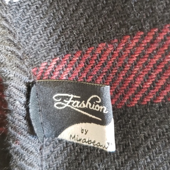 FASHION BY MIRABEAU Cape plaid medium-large/Osfa - Picture 2 of 3